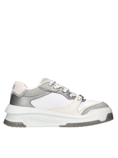 Sneakers in pelle VERSACE | 1015437 1A10925 2310PBIANCO-GRIGIO-ARGENTO
